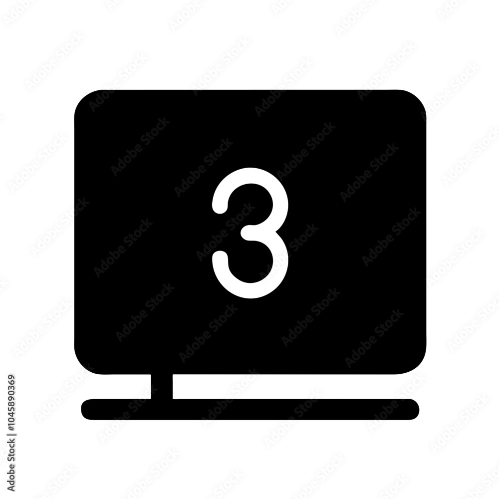 Represents the number three Represents the number three