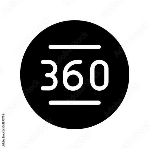 Represents a complete view or rotation