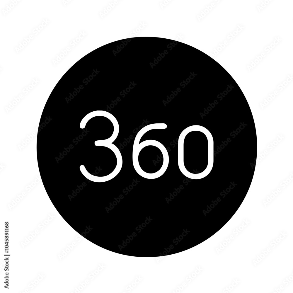 Represents a complete view or rotation Represents a complete view or rotation