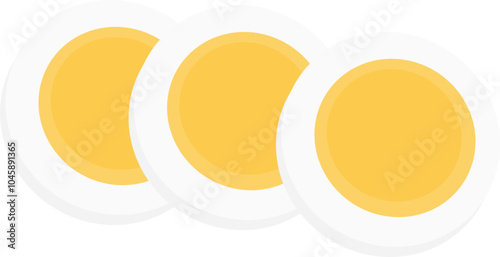 Omelette yolk illustration