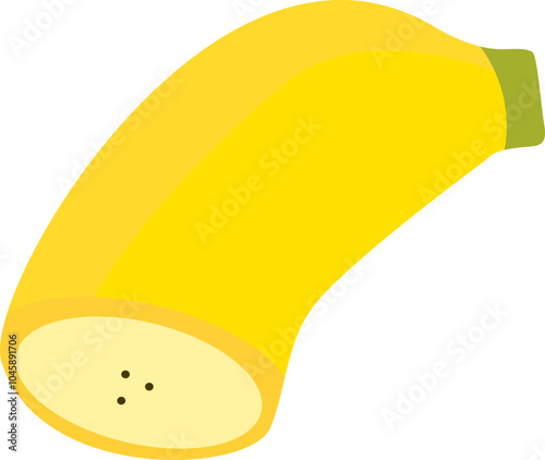 Sliced Banana Fruit