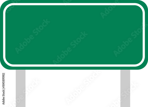 Green road sign