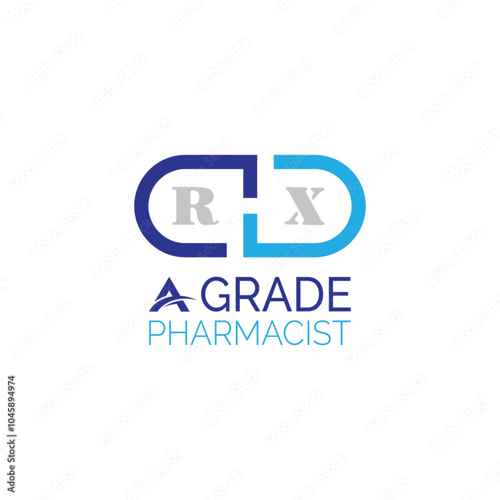 Rx Logo. pharmacist logo. Rx Icon Vector