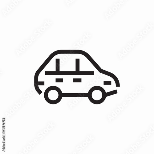 car vehicle icon sign vector