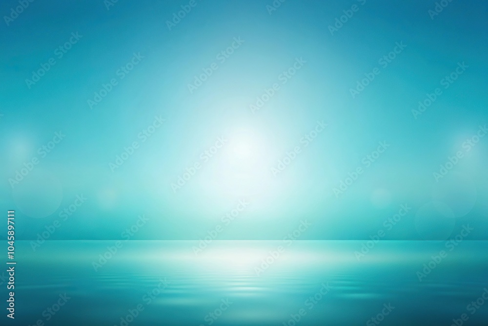 Soft gradient teal abstract background with blue silhouette Soft gradient teal abstract background with blue silhouette