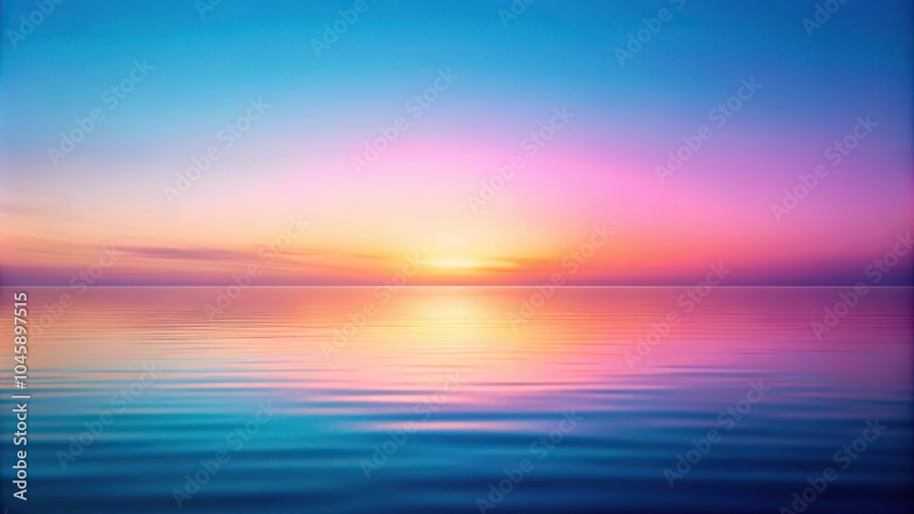 Soft gradients of color create a serene and tranquil atmosphere Soft gradients of color create a serene and tranquil atmosphere
