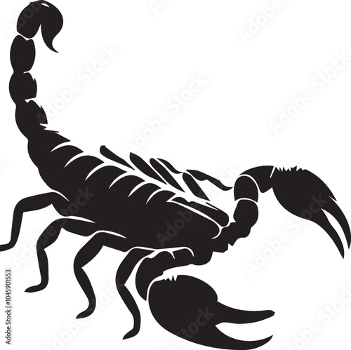 Scorpion silhouette vector EPS 