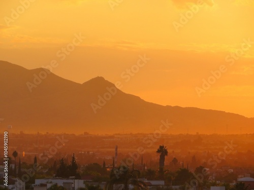 Wallpaper Mural sunset in the mountains, Cerro del muerto, Aguascalientes, Mexico Torontodigital.ca
