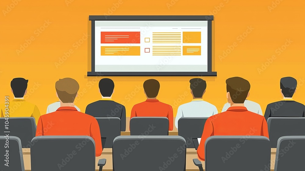 © ngstock - Team Collaboration in a Flat Design Illustration