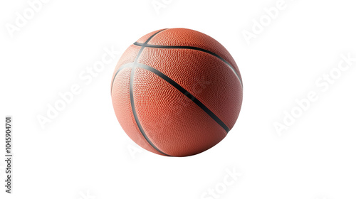 High-Quality Basketball on a Transparent Background Perfect for Sports Advertising and Promotion photo