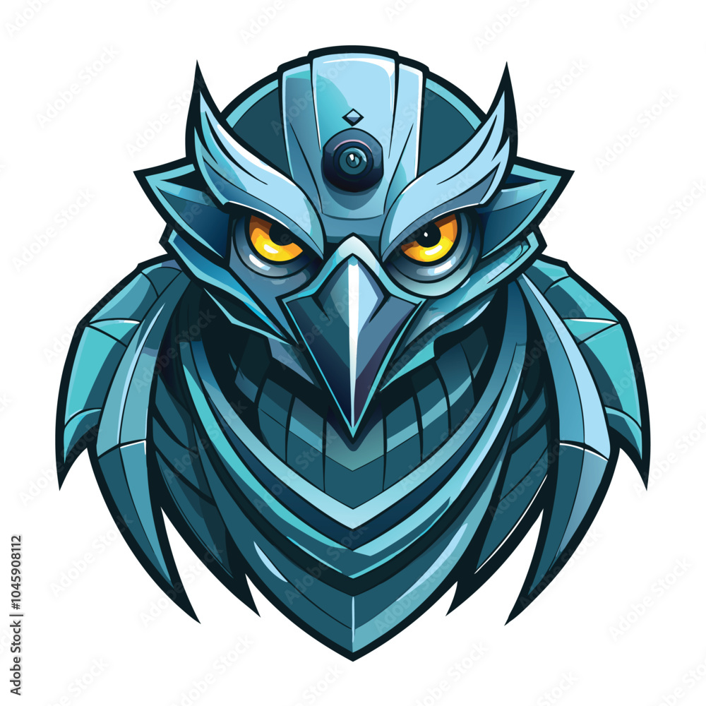Cybernetic Owl Head with Camera Eye Cybernetic Owl Head with Camera Eye
