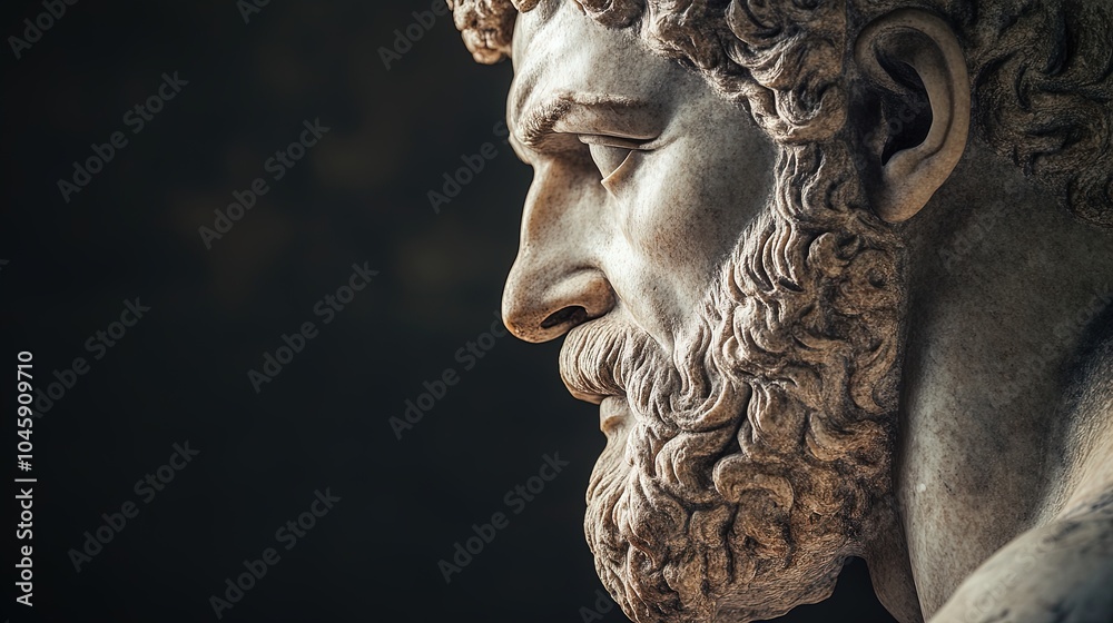 Captivating Marble Bust of a Thoughtful Historical Figure: Perfect for an Inspiring Sports Interior Poster with Rich Texture and Expressive Detail Captivating Marble Bust of a Thoughtful Historical Figure: Perfect for an Inspiring Sports Interior Poster with Rich Texture and Expressive Detail