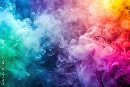 soft pastel gradient background with colorful smoke