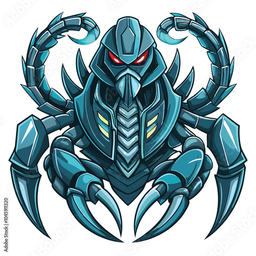 Cybernetic Scorpion Creature With Claws