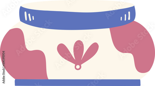 cute hand drawn skincare. Bundle of face and body care vector illustration.