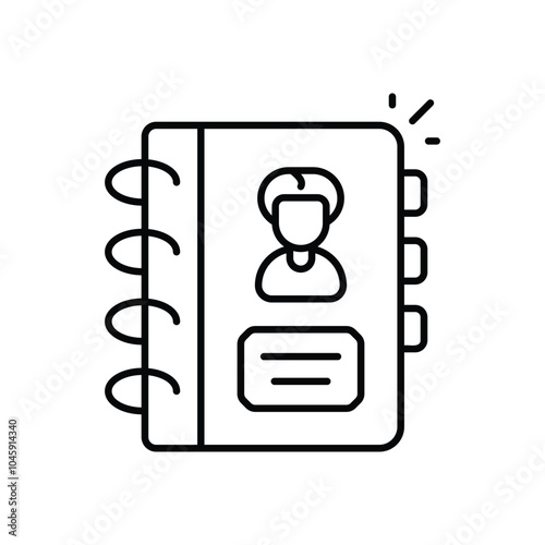 Address Book vector icon