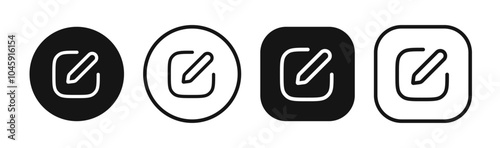 edit pen icon, create modify pen sign button, Pencil icon, sign up icon - editing text file document icons