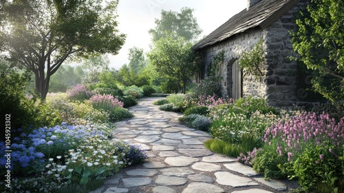 Stone Cottage Garden Path