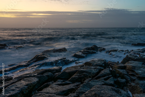 Stormy Ocean in Bretagne, France photo