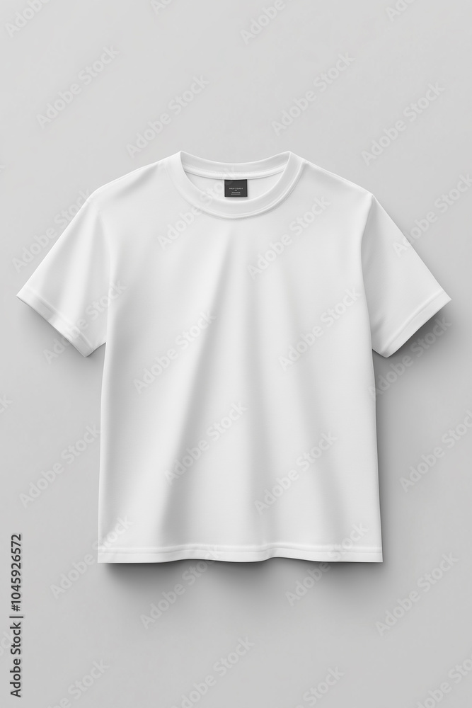 White t-shirt mockup. A versatile mockup ready for adding unique graphic design elements or branding. White t-shirt mockup. A versatile mockup ready for adding unique graphic design elements or branding.