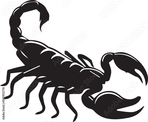 Scorpion silhouette vector EPS 