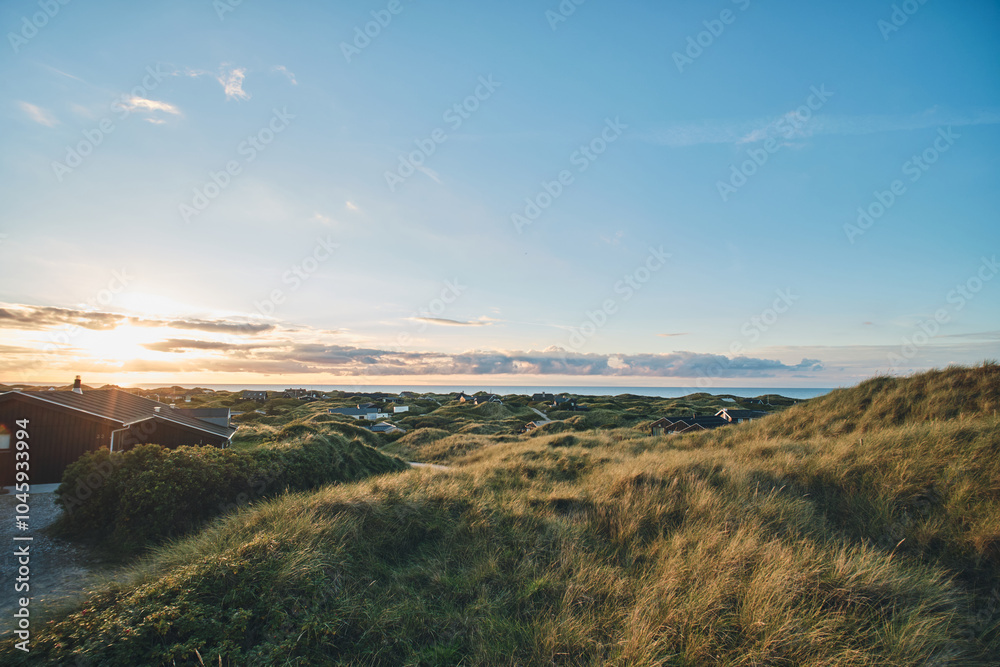 View over Saltum Beach in northern Denmark. High quality photo View over Saltum Beach in northern Denmark. High quality photo