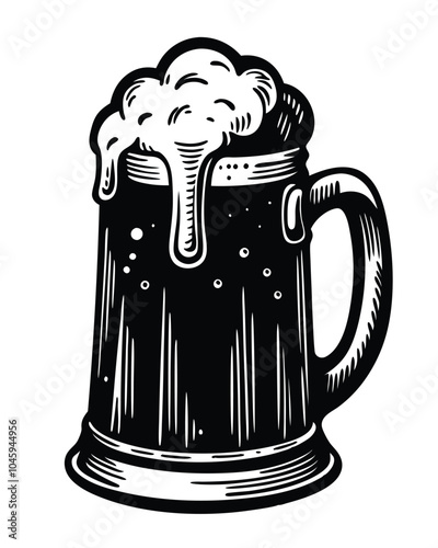 black-beer-stein-with-lager-and-frothy-top-hand-dr.eps