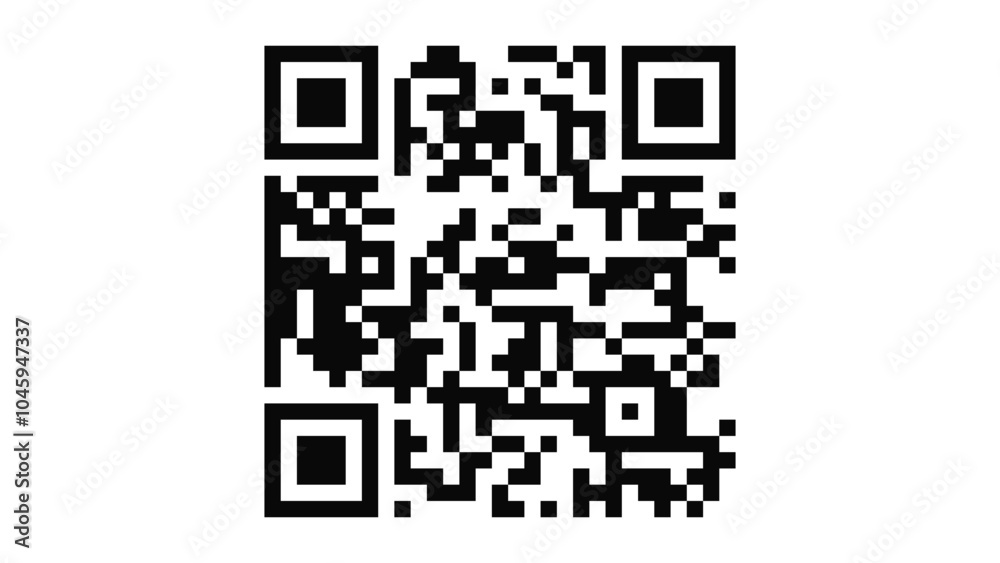 QR code with text: Persistence is the key to success. Vector ...