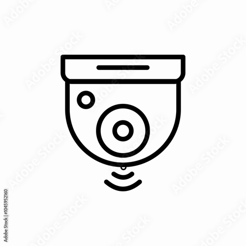 cctv camera icon sign vector