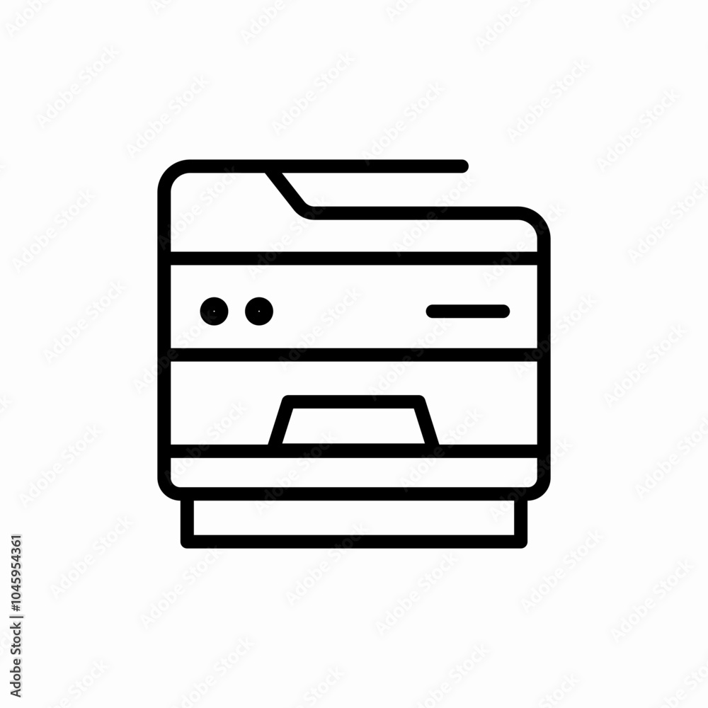 professional printer scaner icon sign vector professional printer scaner icon sign vector