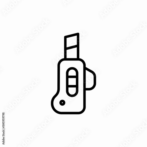 cutter tool icon sign vector