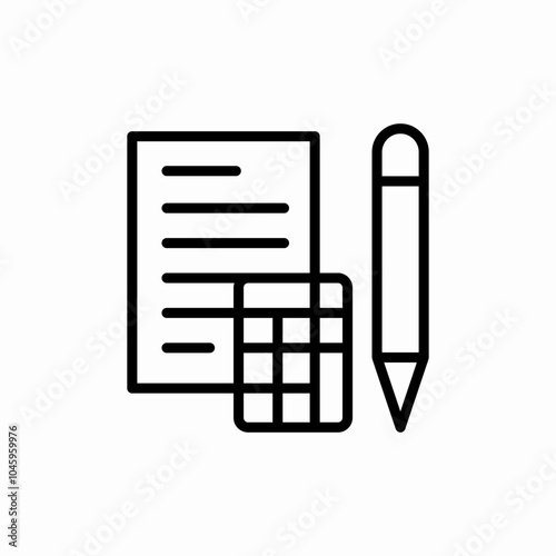 finance document file icon sign vector