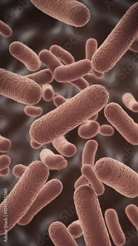 Microscopic View of Akkermansia Bacteria – Gut Microbiome Probiotic