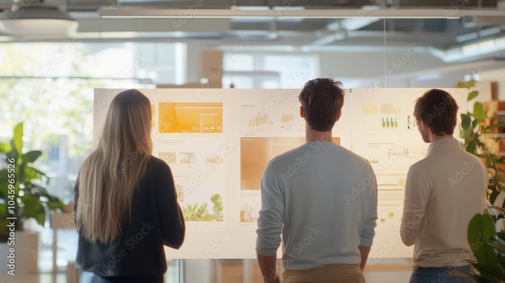 Design Team Presenting Rebranding Project: Creative Concepts in a Visual Setting Design Team Presenting Rebranding Project: Creative Concepts in a Visual Setting