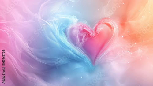 An abstract background wallpaper featuring a heart, perfect for Valentine's Day, birthdays, or Mother's Day.