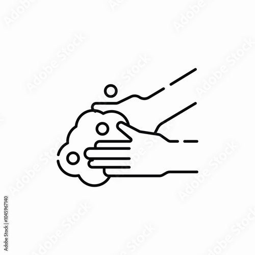 hand wash icon sign vector