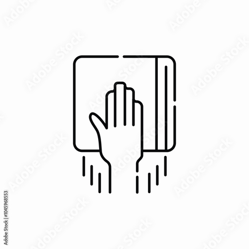 rag clean icon sign vector
