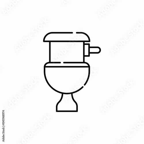 toilet bathroom icon sign vector