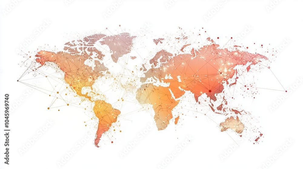 Design template for a global network connection banner, focusing on social network communication and big data visualization Design template for a global network connection banner, focusing on social network communication and big data visualization