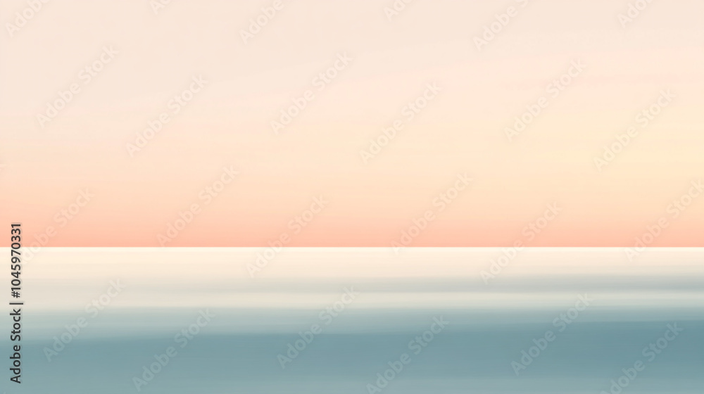 Fototapeta premium Abstract Blurred Sunset Horizon Background Minimalist Design