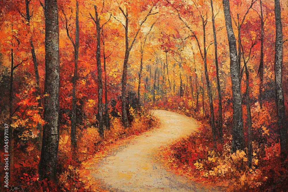 Obraz premium autumn in the forest