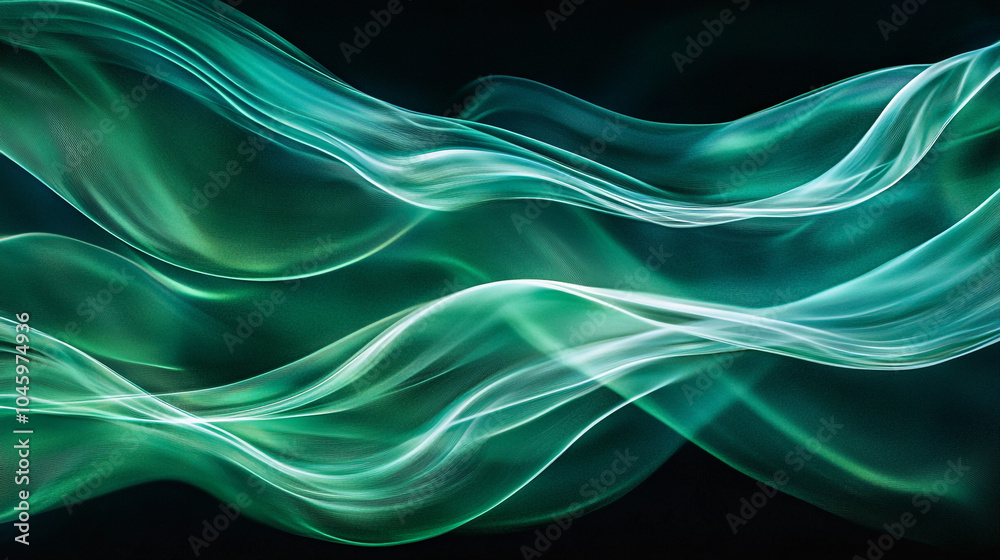 Abstract Green Flowing Lines Background Texture Design Abstract Green Flowing Lines Background Texture Design