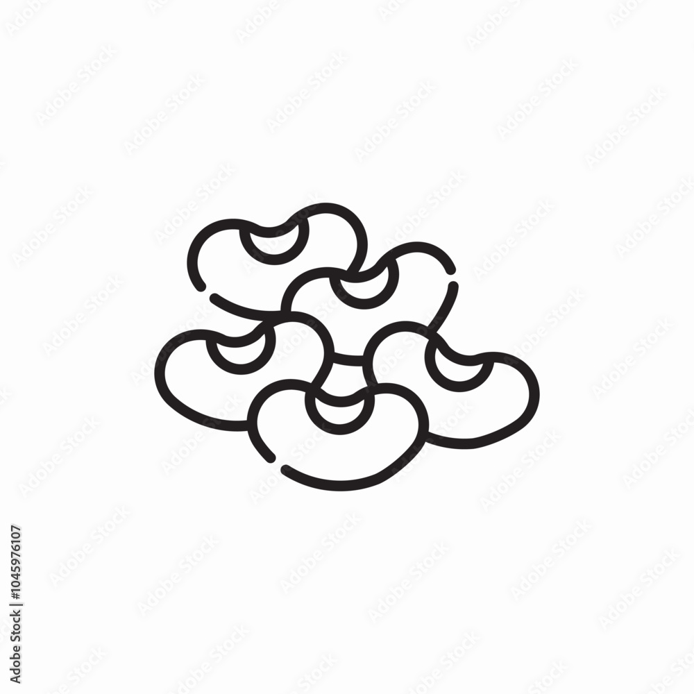 beans food icon sign vector beans food icon sign vector