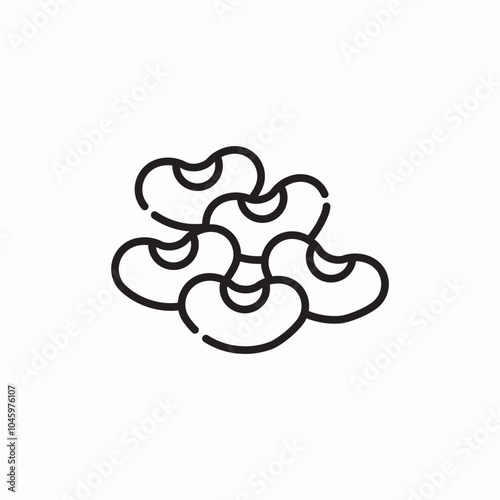 beans food icon sign vector