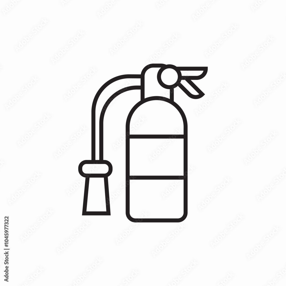 fire extinguisher can icon sign vector fire extinguisher can icon sign vector