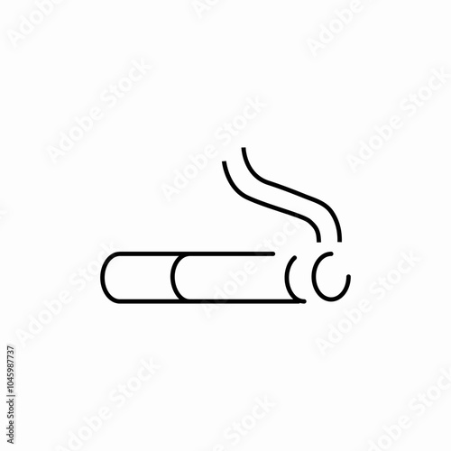 cigarrete detailed icon sign vector