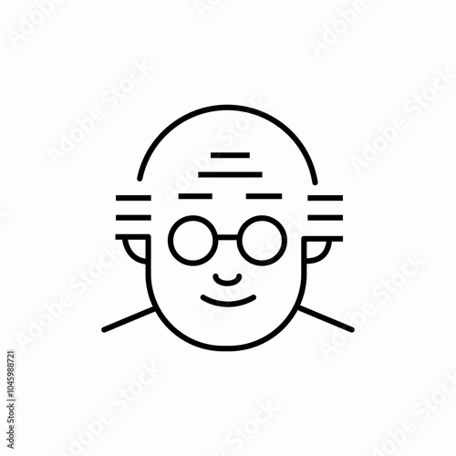 old man icon sign vector