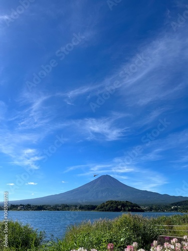 lake and mountains Fuji