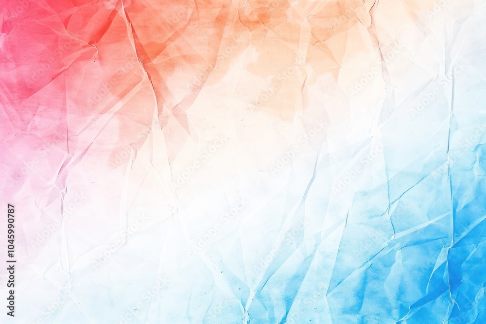 Fototapeta premium Colorful Grainy Abstract Background with Blue, Red, and White Gradient - Vibrant Noise Texture for Header, Poster, Banner, and Design