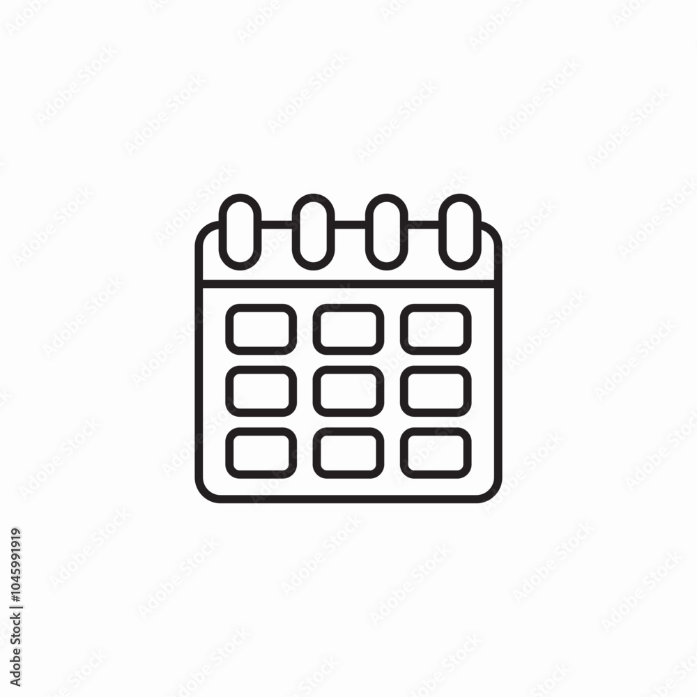 calendar schedule icon sign vector calendar schedule icon sign vector